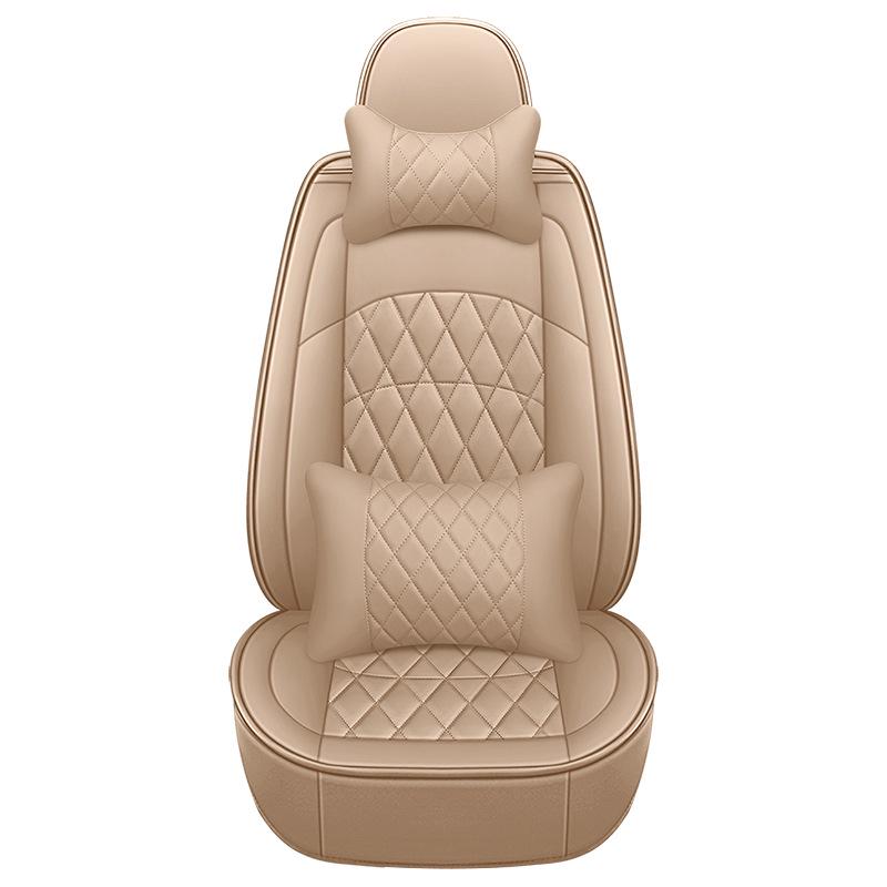2021 Full Leather Diamond Pattern Car Seat Cushion for All Seasons