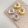 Fashionable C-shaped Earrings with Unique Design, High-end and Niche Earrings for Women