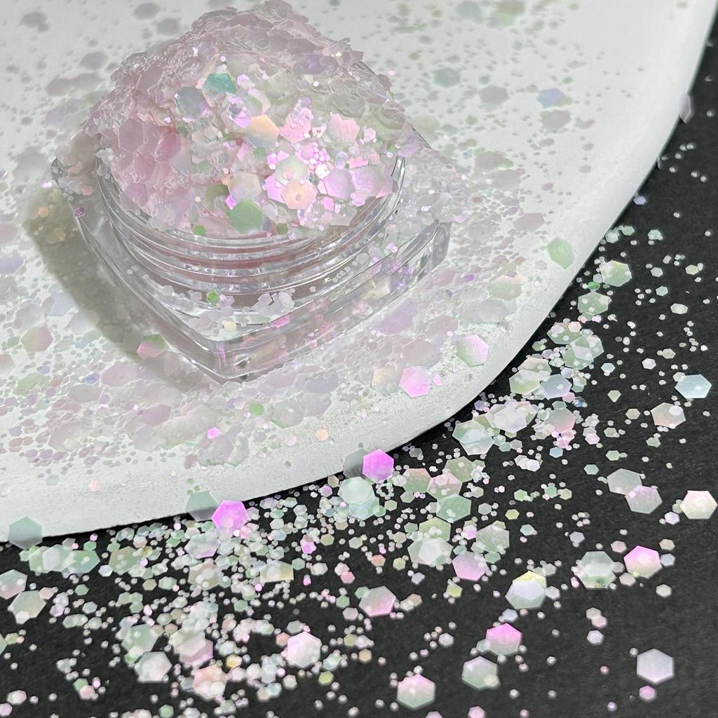 Polarized Pastel Ultra-Thin Large Sequin Nail Art Decorations