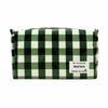 [Rootote] Rectangular Cosmetic Pouch, Laminated To-Q 1031 (01 Check Green)