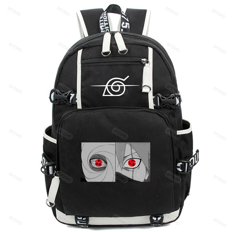 Anime Backpack School Backpacks for Teenagers Akatsuki Itachi Sharingan Cosplay Boys Girls Laptop Bags Travel Rucksack