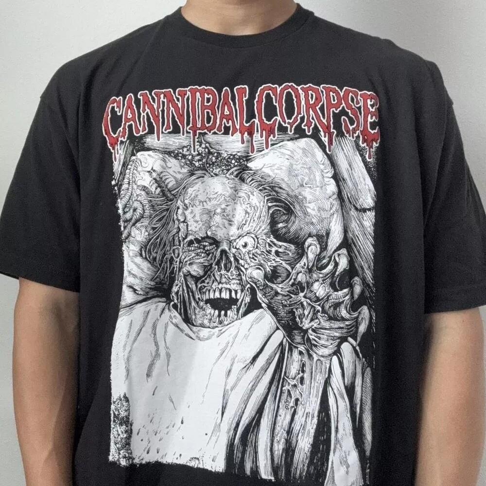 

Cannibal Corpse 2000s Band Graphics Black Short Sleeve Unisex Tshirt Reprint Unisex T-Shirt S