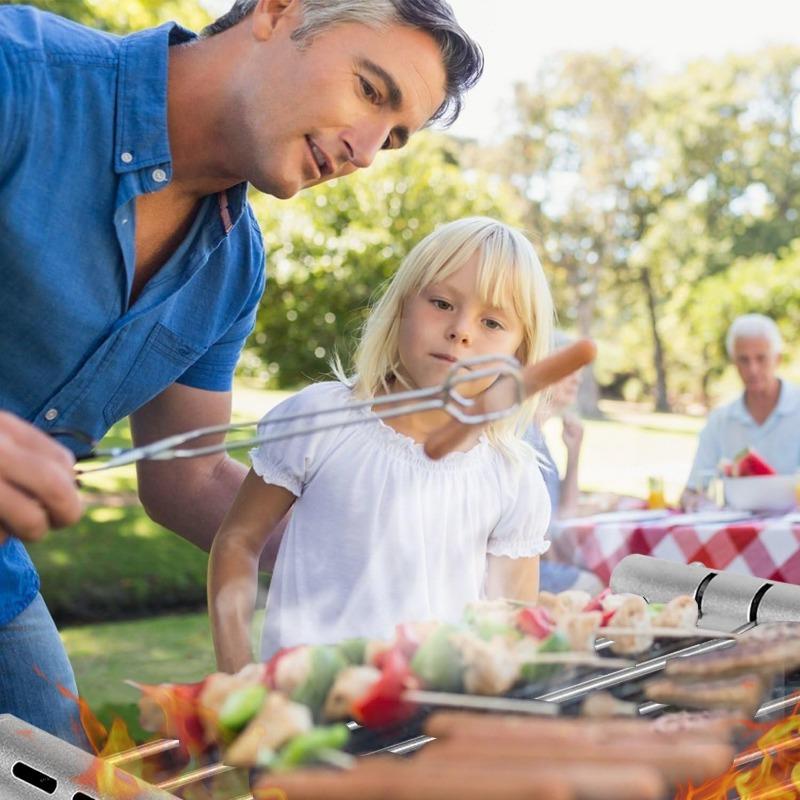 Skládací BBQ gril Nerezový BBQ gril Mini Kapesní BBQ gril Přenosný kempingový gril Příslušenství pro grilování pro domácí park