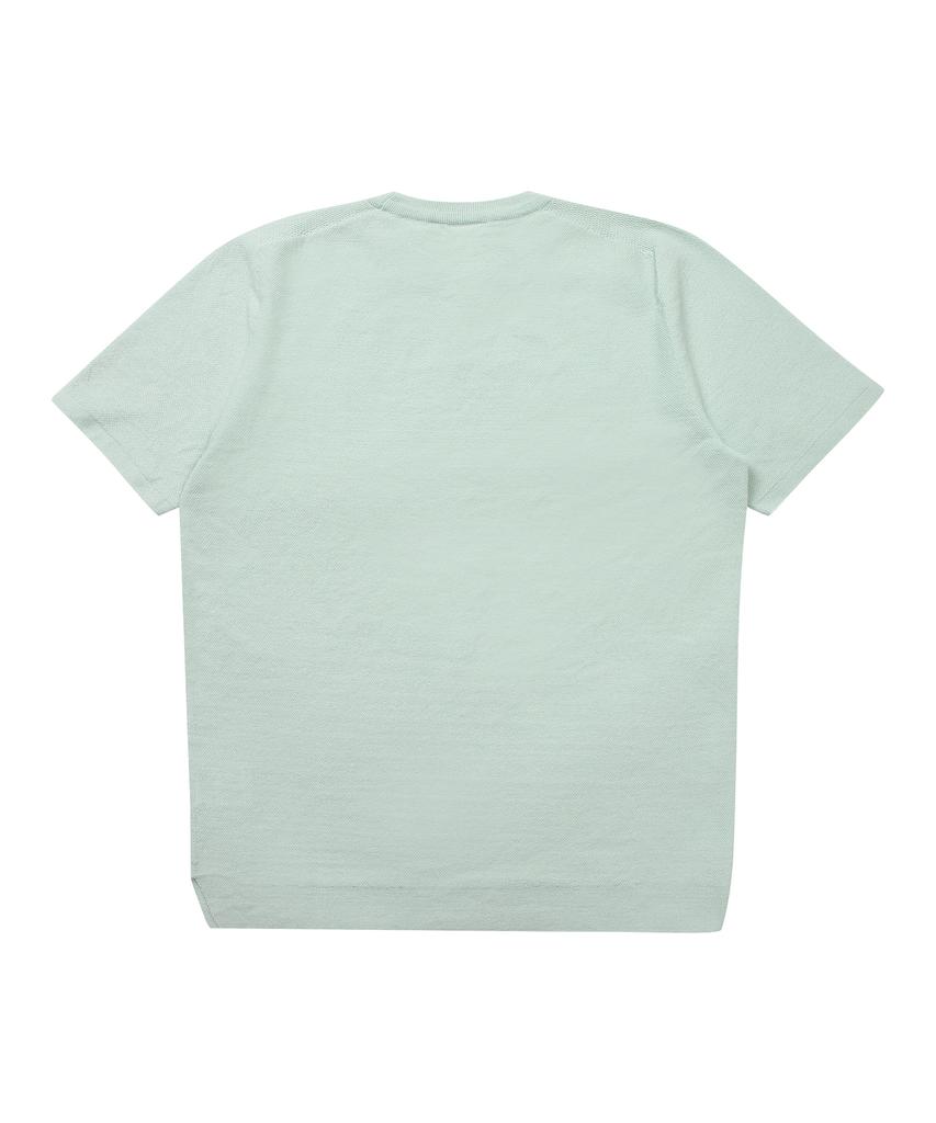Soru Round Short Sleeve Sweater_Light Green