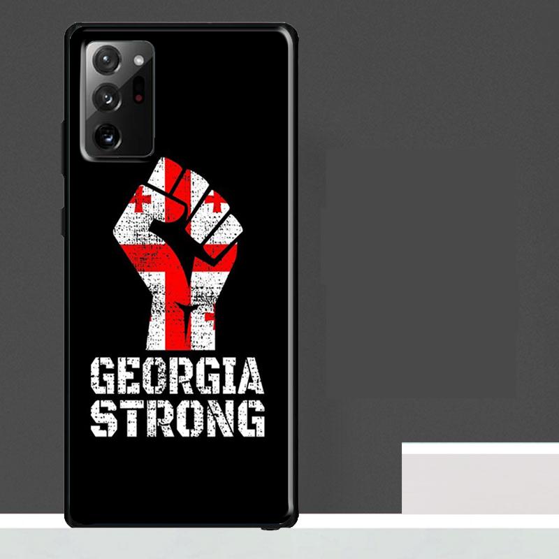 Georgia Flag Case For Samsung Galaxy S23 S24 S25 Ultra S9 S10 S20 S21 S22 Plus S23 FE S25 FE Phone Cover