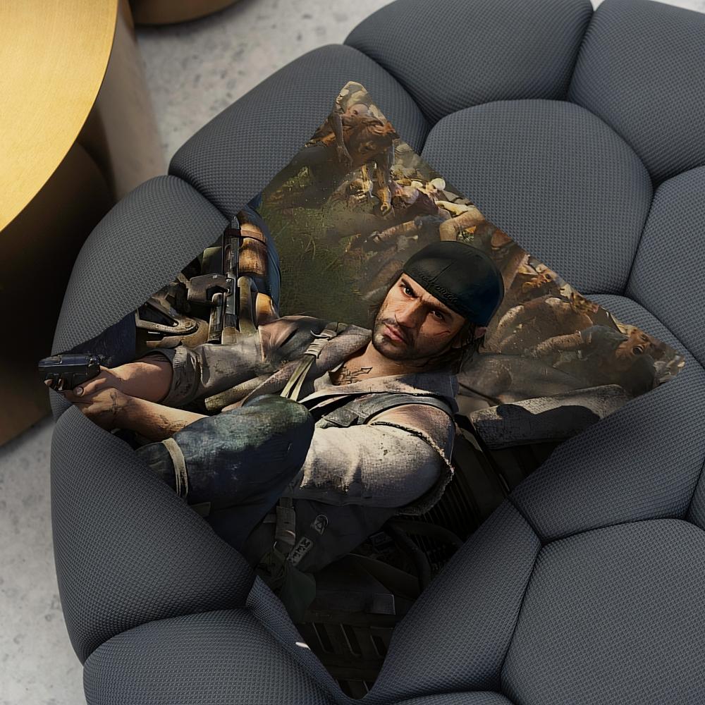 D-DayZ Zombie Game Anime Cushion Cover Reversible Plush Pillow Cover – For Car, Sofa, Bedroom, Perfect As a Gift.