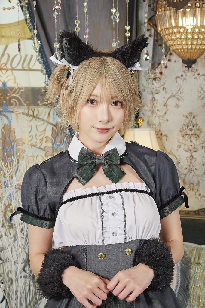 Clearstone My Favourite Kokoro Shinozaki Supervised Cosplay Halloween Cat-Lover School Maid Women's Gray