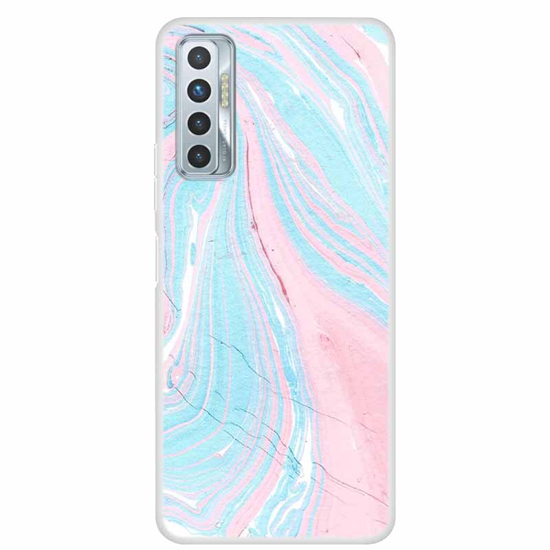 For Tecno Camon 17P Case Luxury Silicone TPU Soft Cover Phone Case For Tecno Camon 17 CG7 CG6 Coque Shockproof Marble Funda Capa