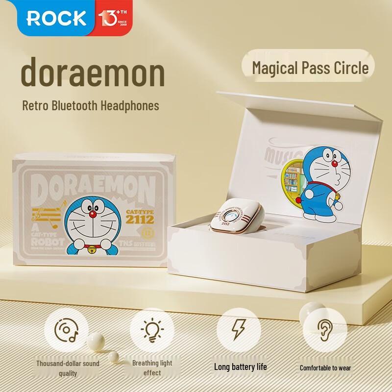 ROCK Doraemon Magic Pass Retro TWS Earbuds