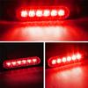 12V 24V Red Yellow White 6 LED Side Marker Warning Lights Signal Light Clearance Fog Lamp For Truck Trailer Caravans Boat RV Car