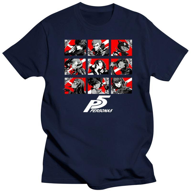 2023 100% Cotton O-Neck Custom Printed Tshirt Unisex T Shirt Persona 5 - Phantom Thieves - Persona 5 Women T-Shirt