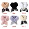 Fashion Shawl Thicken Plush Scarfs Warm Bib Neckerchief Cross Scarf