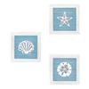 Ocean Theme Beach Wall Decor 3D Wall Art with Starfish Seashell Sand Dollar Vintage Beach Home