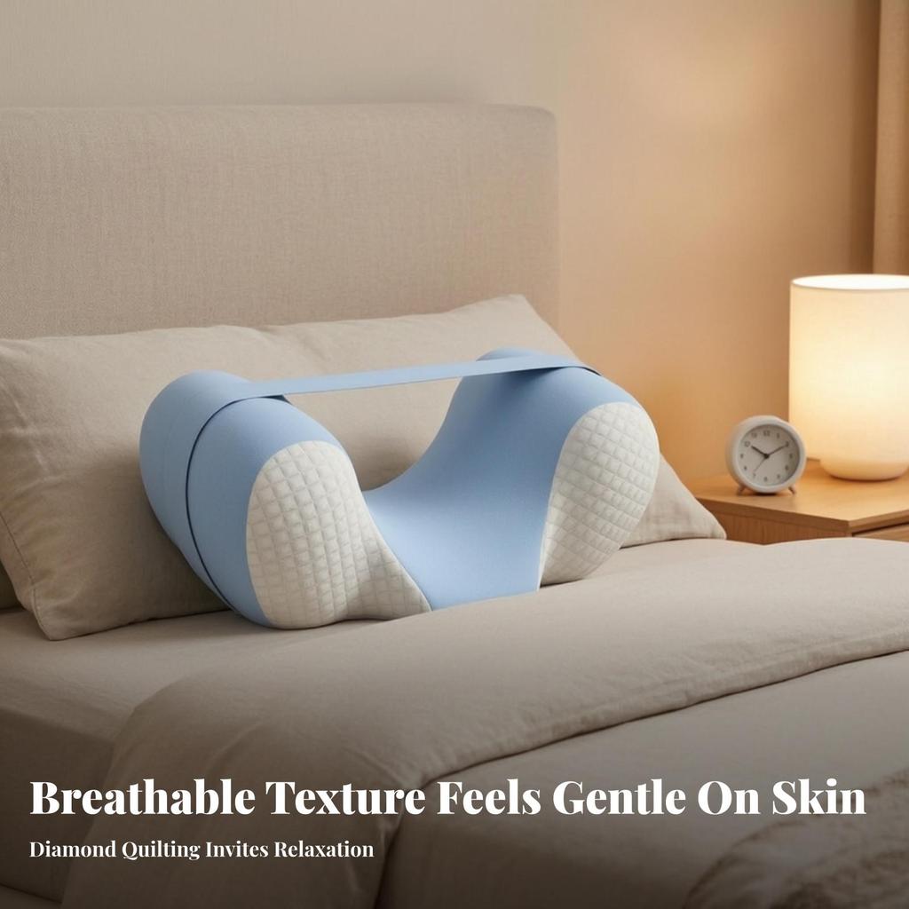U-Shaped Orthopedic Support Pillow Supportive for Chair Lounging, Reading In Bed