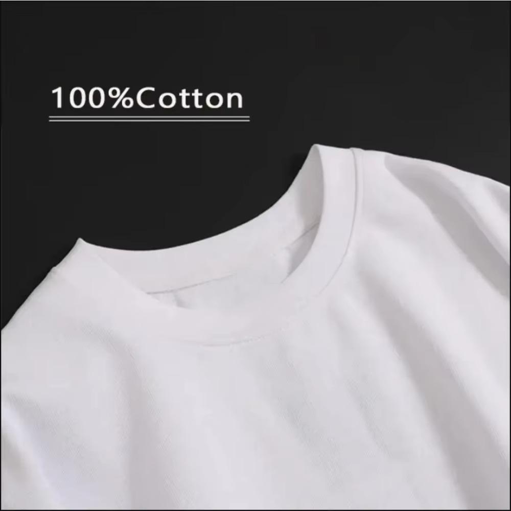 Summer Fashion Heavyweight Retro Men's Motorcycle 100% Cotton Printed Round Neck High Quality Leisure Fitness Street T-shirt