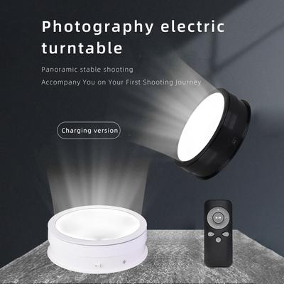 20cm Motorized Rotating Display Stand Rotating Turntable 10kg/22lbs Load Capacity 360 Degrees Rotatable