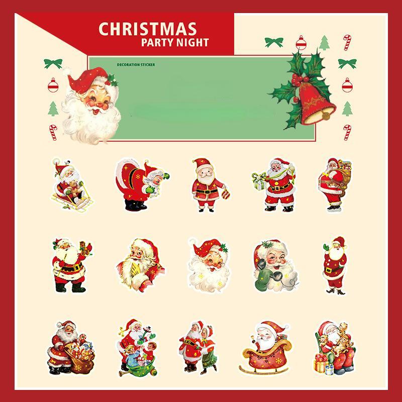 30pcs/lot Kawaii Scrapbook Stickers Christmas Series Diary Planner Decorative Craft Stationery Sticker LXY