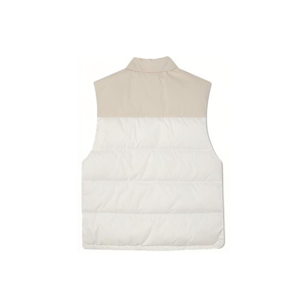 Converse Down Vests Men's White Stand Collar Moderate Workwear 10021979-A02