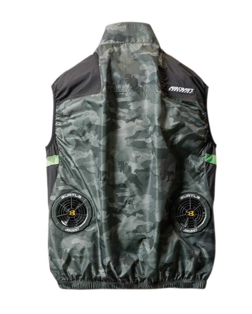 BURTLE Air Craft Vest for Spring and Summer Army Green AC1034 63 XL (Unisex)
