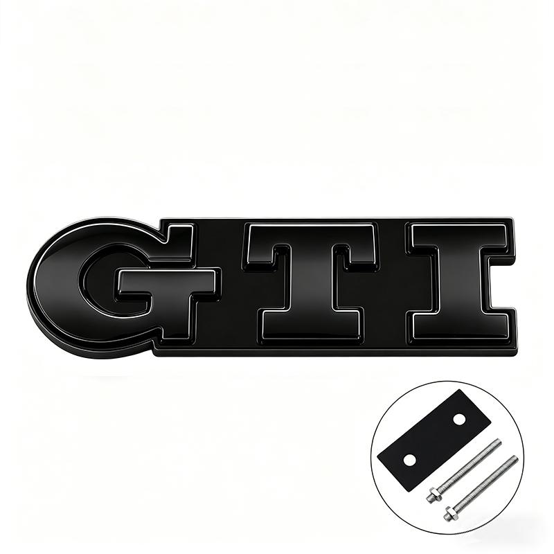 IMNOV1 3D Metal GTD Logo Emblem Badge Car Front Grill Decorative Accessories For VW Golf T‑Roc Tiguan Polo Passat T‑Cross Taigo ID.4