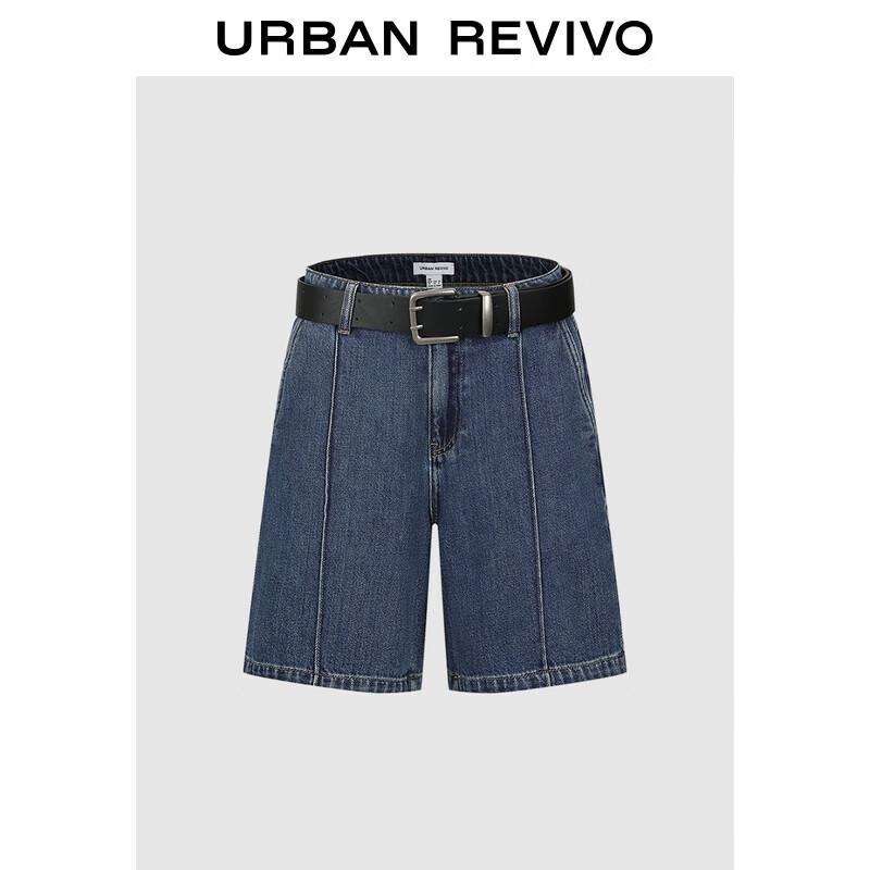 UR Women s Retro Washed Denim Belted Capris 25