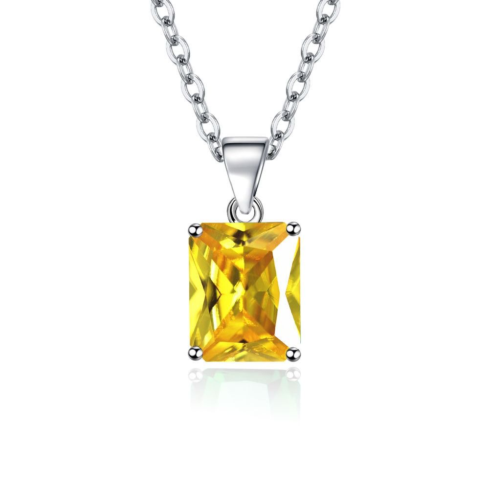 Glass Diamond Necklace Earrings Set Simple Style Necklace Jewelry Set  Women Girls