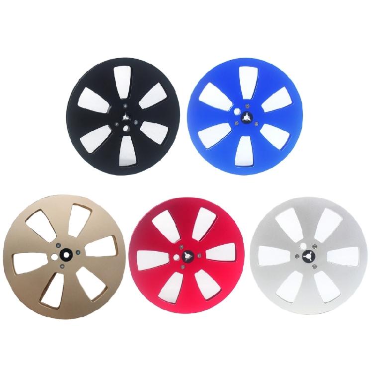 Professional 7  Aluminum Alloy Recording Takeup Reel with 6 Holes for Reel to Reel Tape Recorders argento