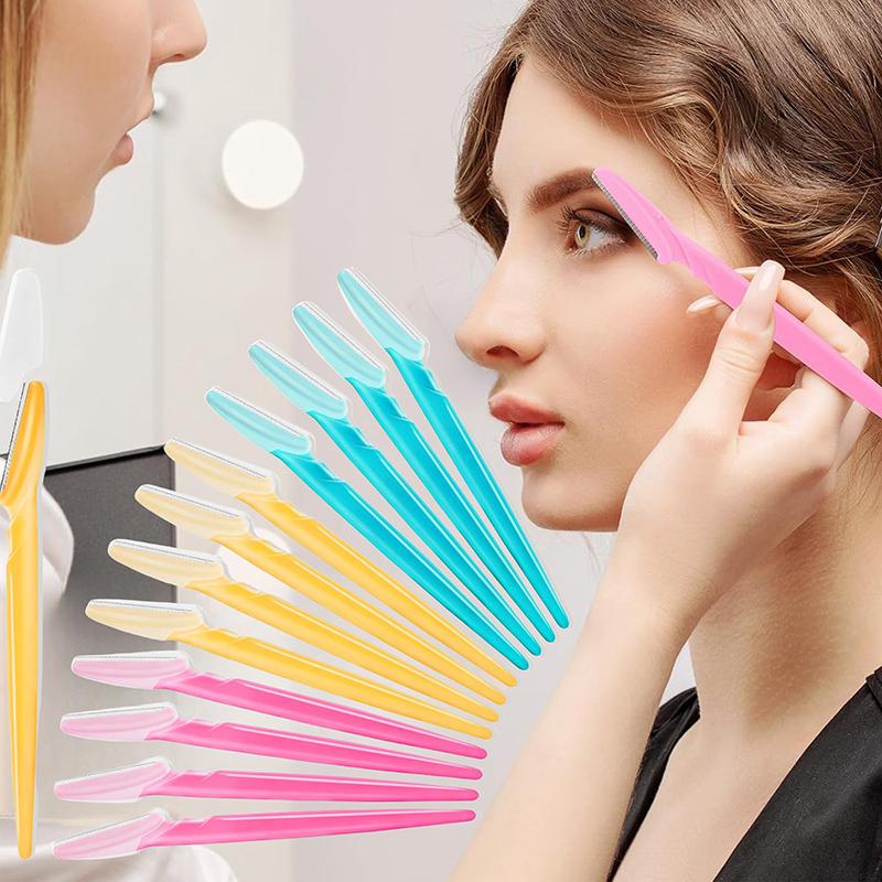 30 Pcs Eyebrow Razor For Women, Multipurpose Exfoliating Dermaplaning Tools And Facial Razor With Precision Cover,Safety Beauty