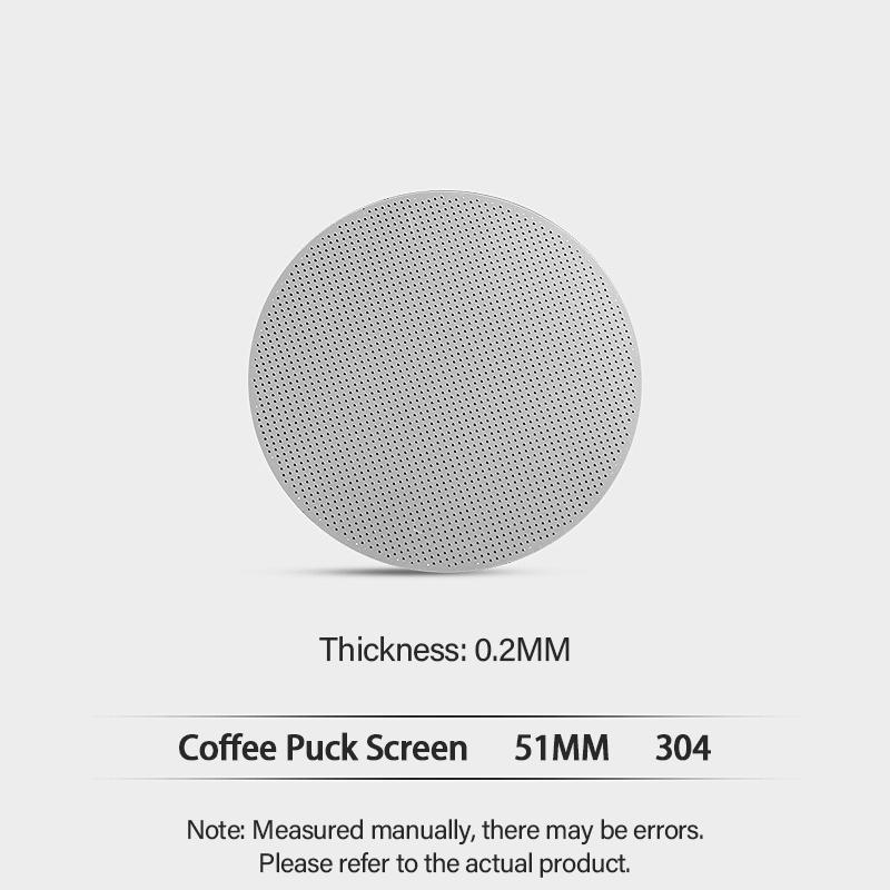 

Espresso Puck Screen Coffee Filter Reusable Coffee Puck Screen 304 Stainless steel Coffee Filter 51/54/58mm Fine Mesh KFGL01 1pcs