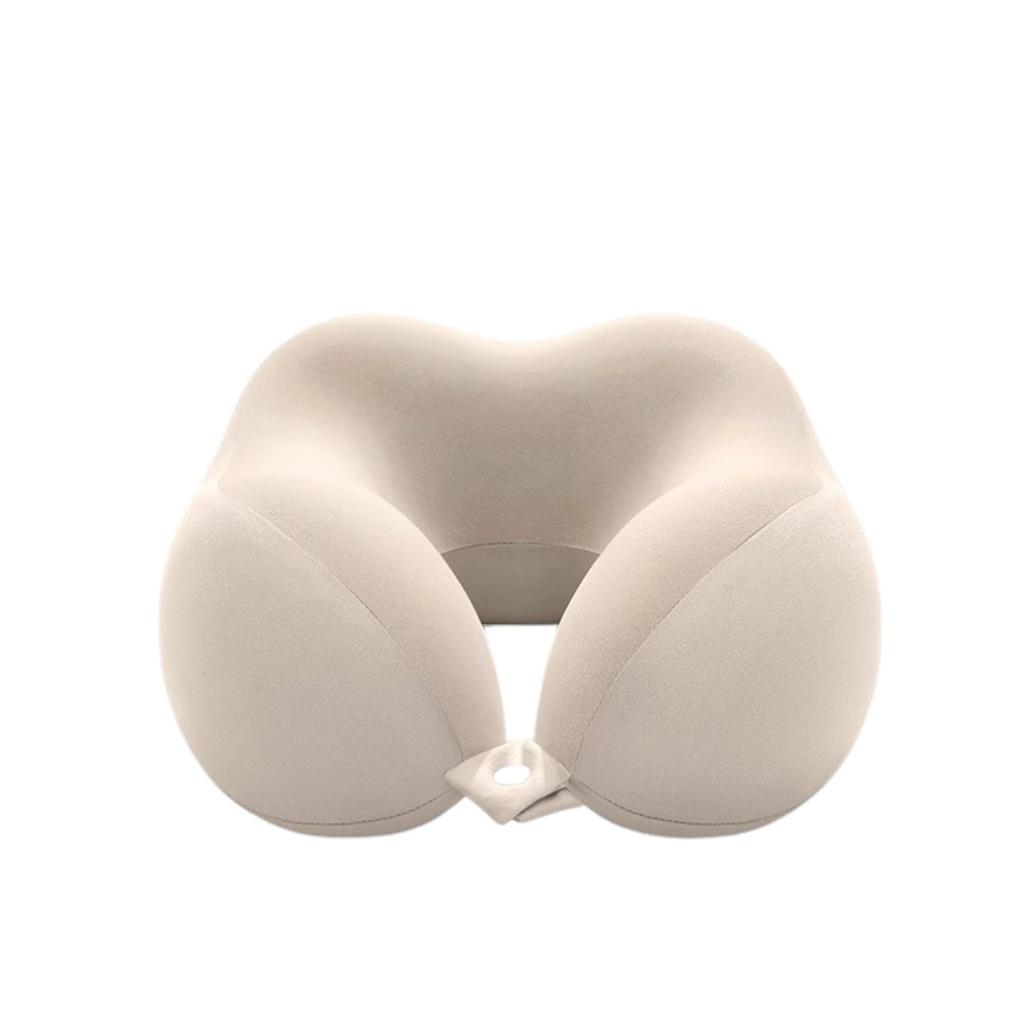 COZENTA Neck Pillow, Face-Down Cushion, Nap Pillow, Compact, with Carrying Case (White)