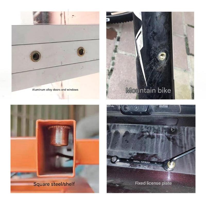 Easy Installs Rivet Nut Set Pack of 77 with Carbon Steel Construction 3mm To 12MM Size Fasteners Set for Efficient Work