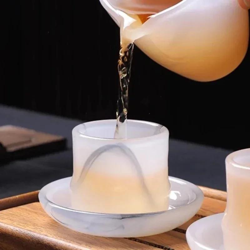 Bamboo Section Glazed Master Cup Single Cup Personal Special Tea Drinking Cup Kung Fu Tea Set Household Men and Women Water Cup
