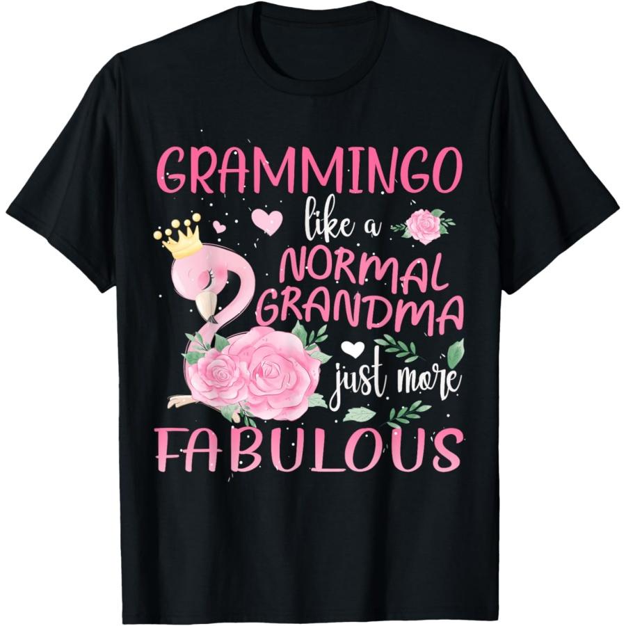 

Grammingo Like a Normal Grandma Flamingo T-Shirt XXXXXL чорний