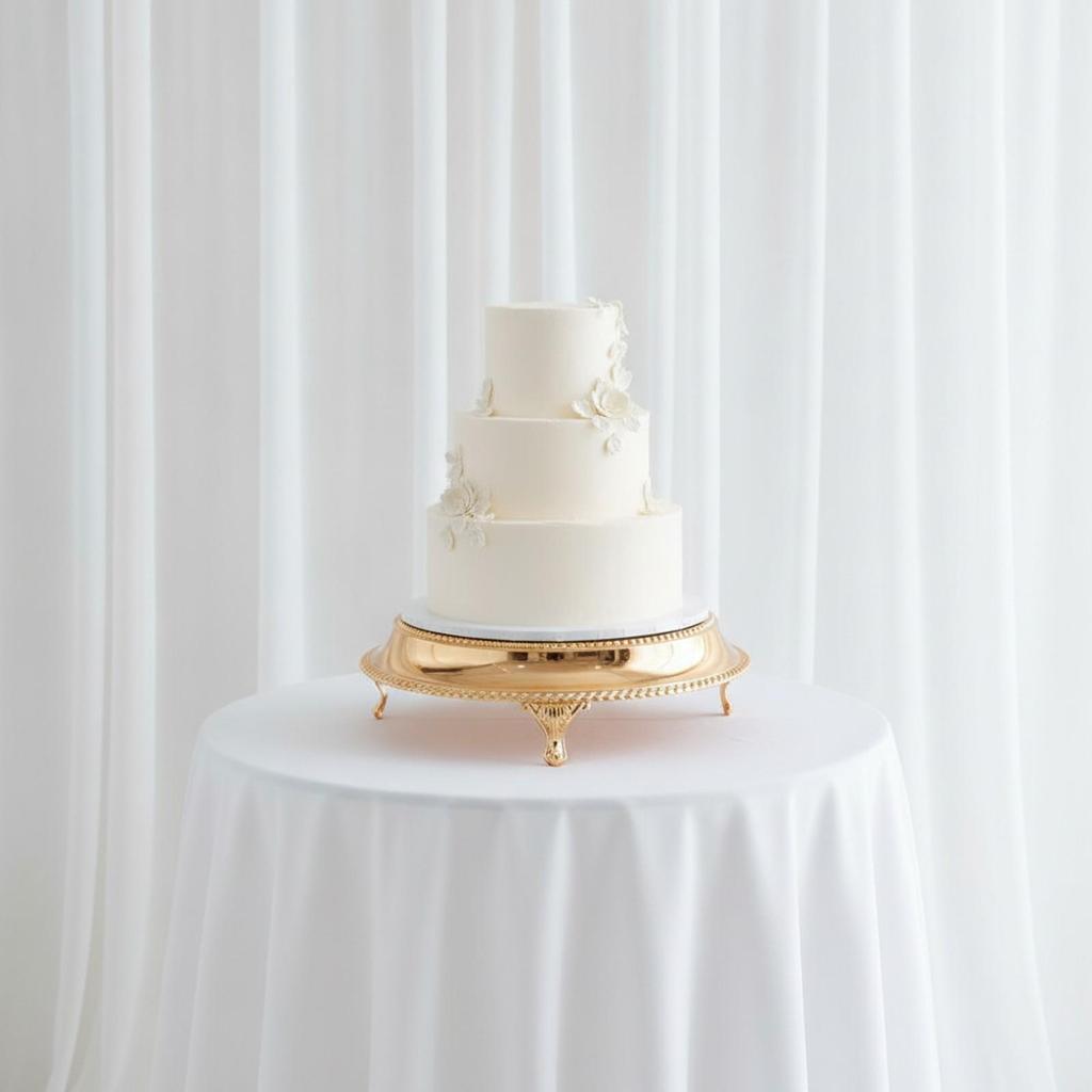 Kuchenständer mit Spiegelplatte Metall-Gebäckplatte Elegant