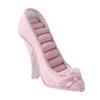 Sparkling Shoe Shape Jewelry Holder Stand with Multiple Storage Compartments Suitable for Earrings Rings and Necklaces