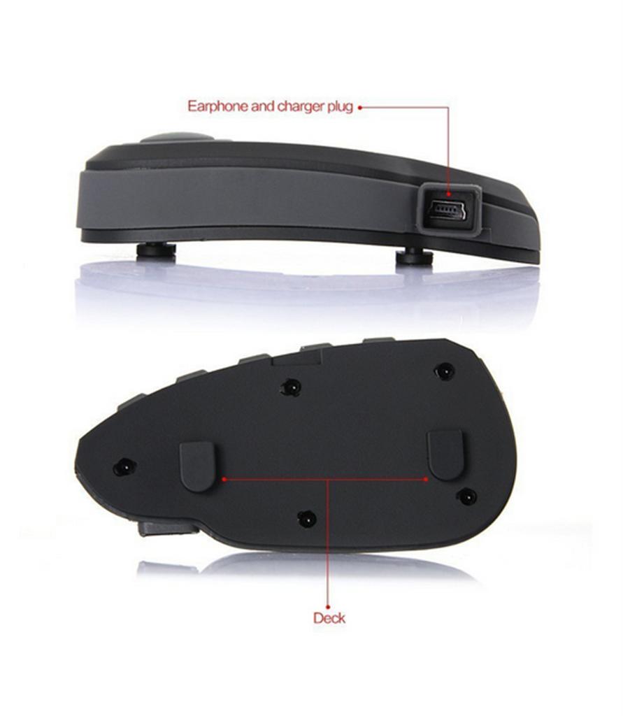 1× Motorcycle Helmet Bluetooth Interphone Headset NFC Remote Control Full Duplex