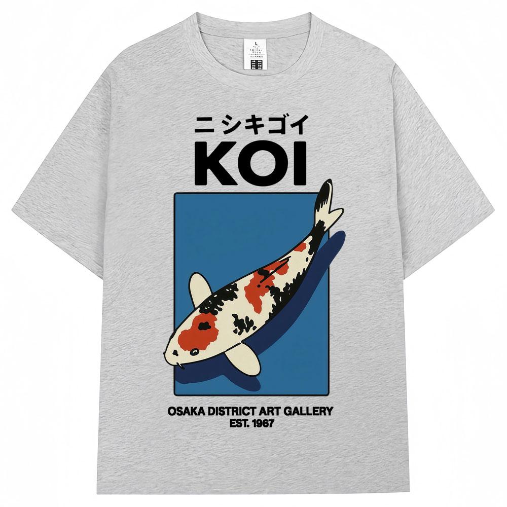 Japanese Fuji Dragon Yakuza Tokyo Koi Fish T Shirt Men Women Vintage Fashion Tshirts 100 Cotton Loose T Shirts Streetwear Male