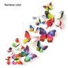 12Pcs 3D Double Layer Butterfly Wall Sticker on The Wall for Home Decor DIY Butterflies Fridge Magnet Stickers Room Decoration