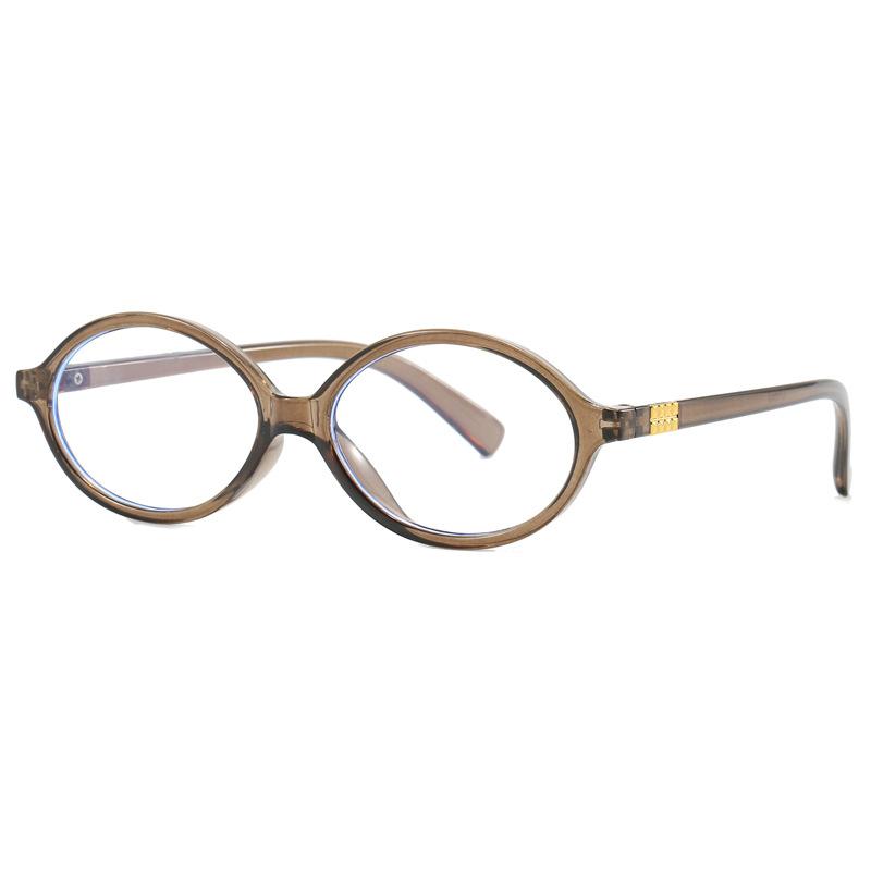 Oval Shape Glasses Women New Stylish Blue Light Blocking Women's Glasses Frames Korean Style Decorative Glass