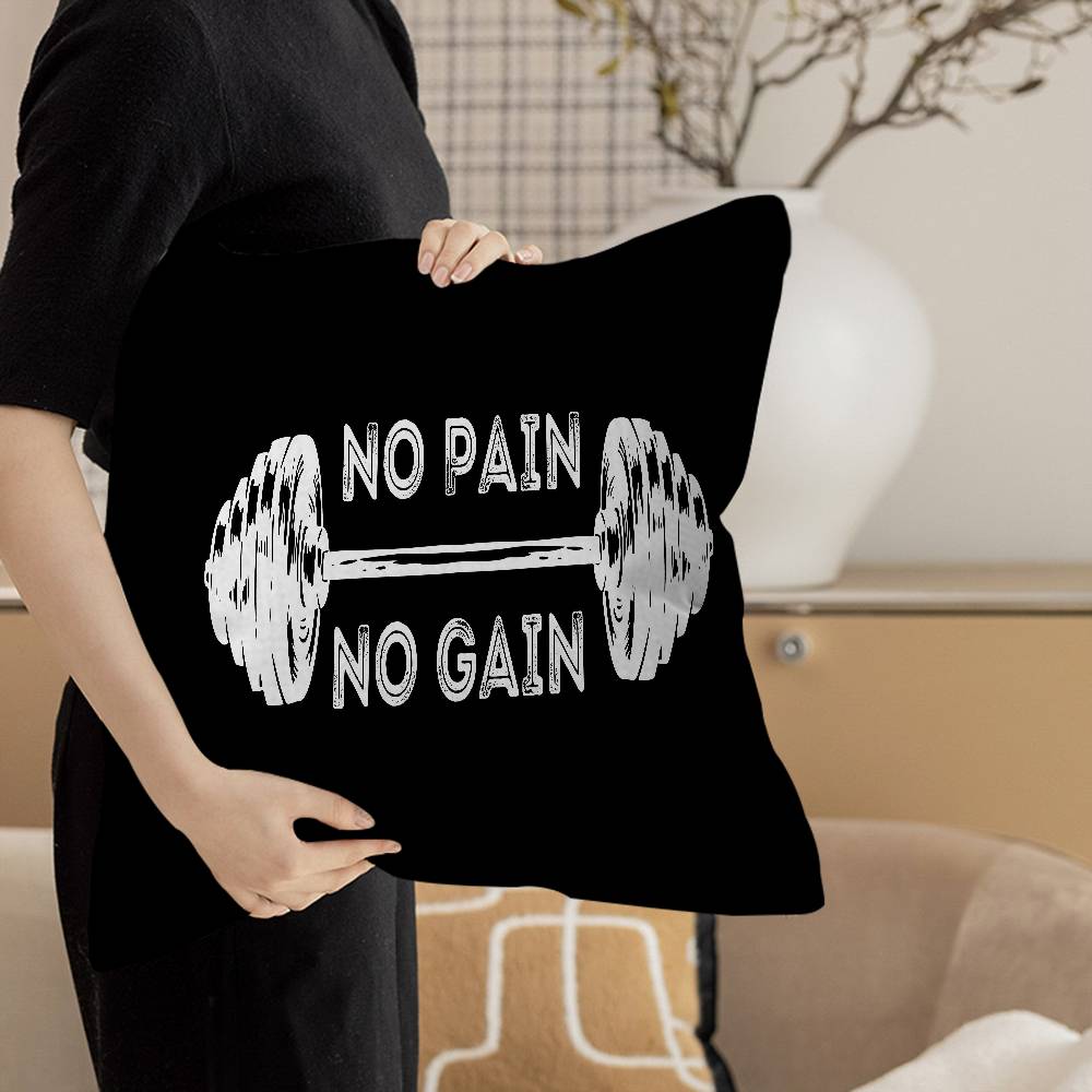 GYM Exercise Time Personalized Pillow Cover Kids Bedroom Wild Party Decor Pillowcase kid Birthday shower Gift