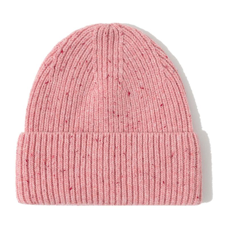 Classic Ribbed Knit Beanie-Unisex 100% Wool Hat for Autumn/Winter Business & Travel One Size Fits Most