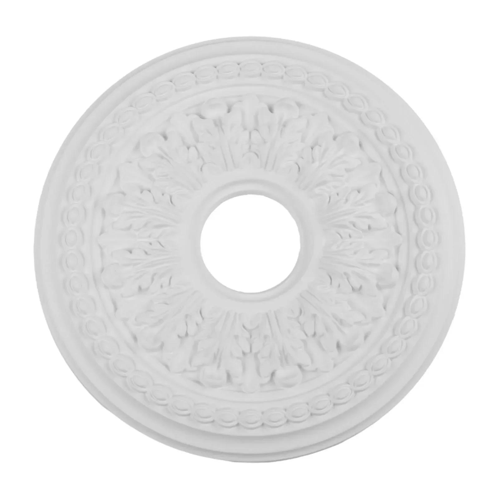 

Home Round PU Decorative Ceiling Fan Lamp Cover Ceiling Shape Decoration 26cm/10.43inch 35cm/13.78inch Lighting Fixtures Parts