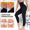 Damer Bantande Thermo Svettbyxor Magkontroll Träningsleggings Kroppsformare Träning Bastu Kompr Byxor