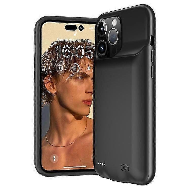7000mAh Akku-Hülle Kompatibel für iPhone 15 Pro, Wiederaufladbare Powerbank Handyhülle