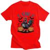 Male FCawF Humor Crow Funny Gothic Chicken T Shirts Round Neck Short Sleeve 100 Cotton TShirt Casual Streetwear Clothing