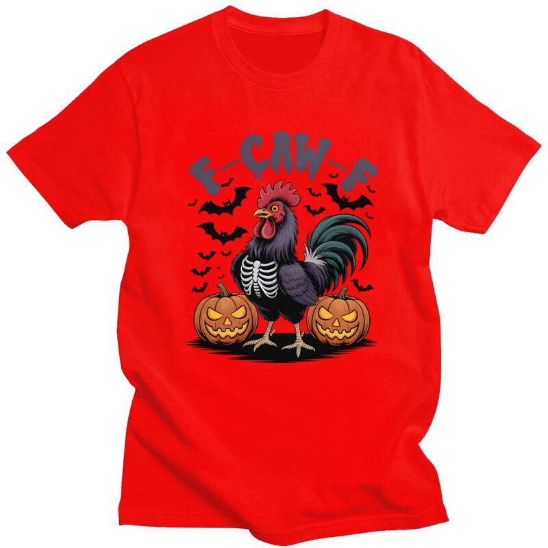 

Male FCawF Humor Crow Funny Gothic Chicken T Shirts Round Neck Short Sleeve 100 Cotton TShirt Casual Streetwear Clothing S