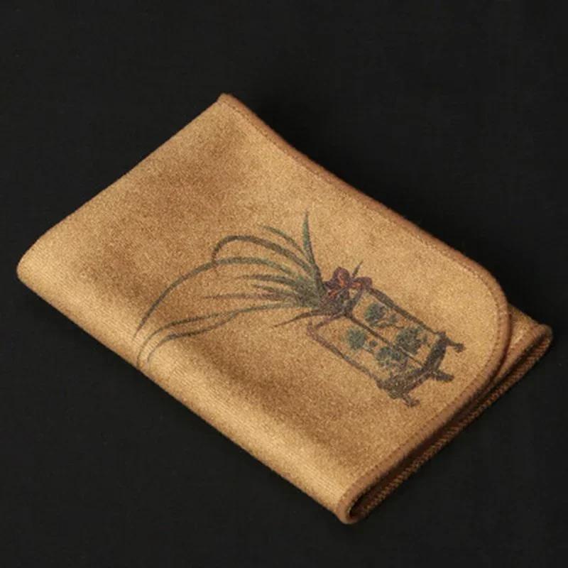 Colorful tea towel, absorbent cloth, thickened dining table cleaning tea cloth, cotton home kitchen cleaning cloth