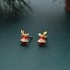Christmas Fruit Earrings Light Luxury High-end Autumn and Winter Style Christmas Earrings Festive Atmosphere