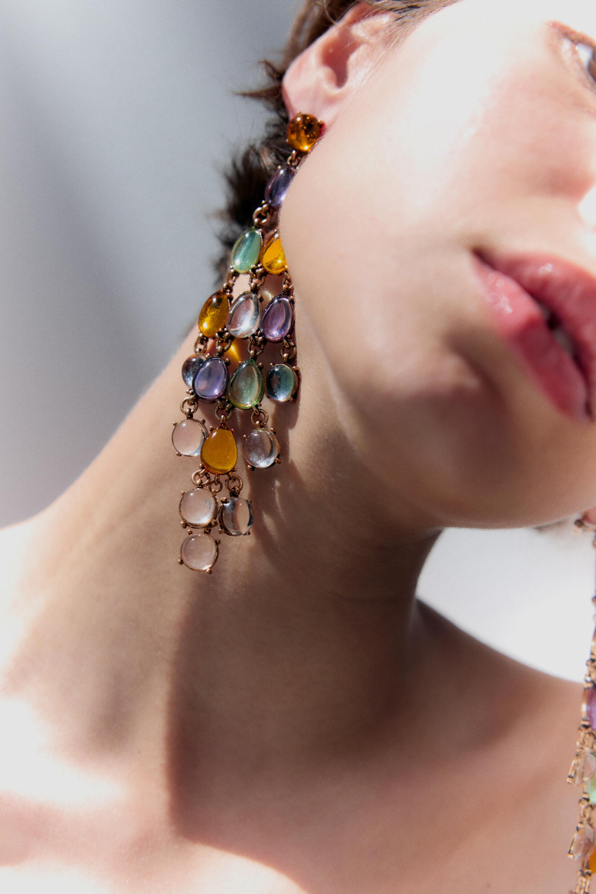 

RESIN CASCADING EARRINGS