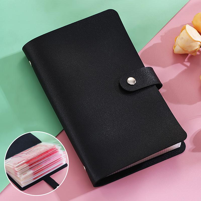 

Органайзер для наличных из ПУ, бюджетный блокнот, многоцелевой набор конвертов для наличных, кошелек на молнии для денег, бюджетная экономия, органайзер для счетов, блокнот 180MM